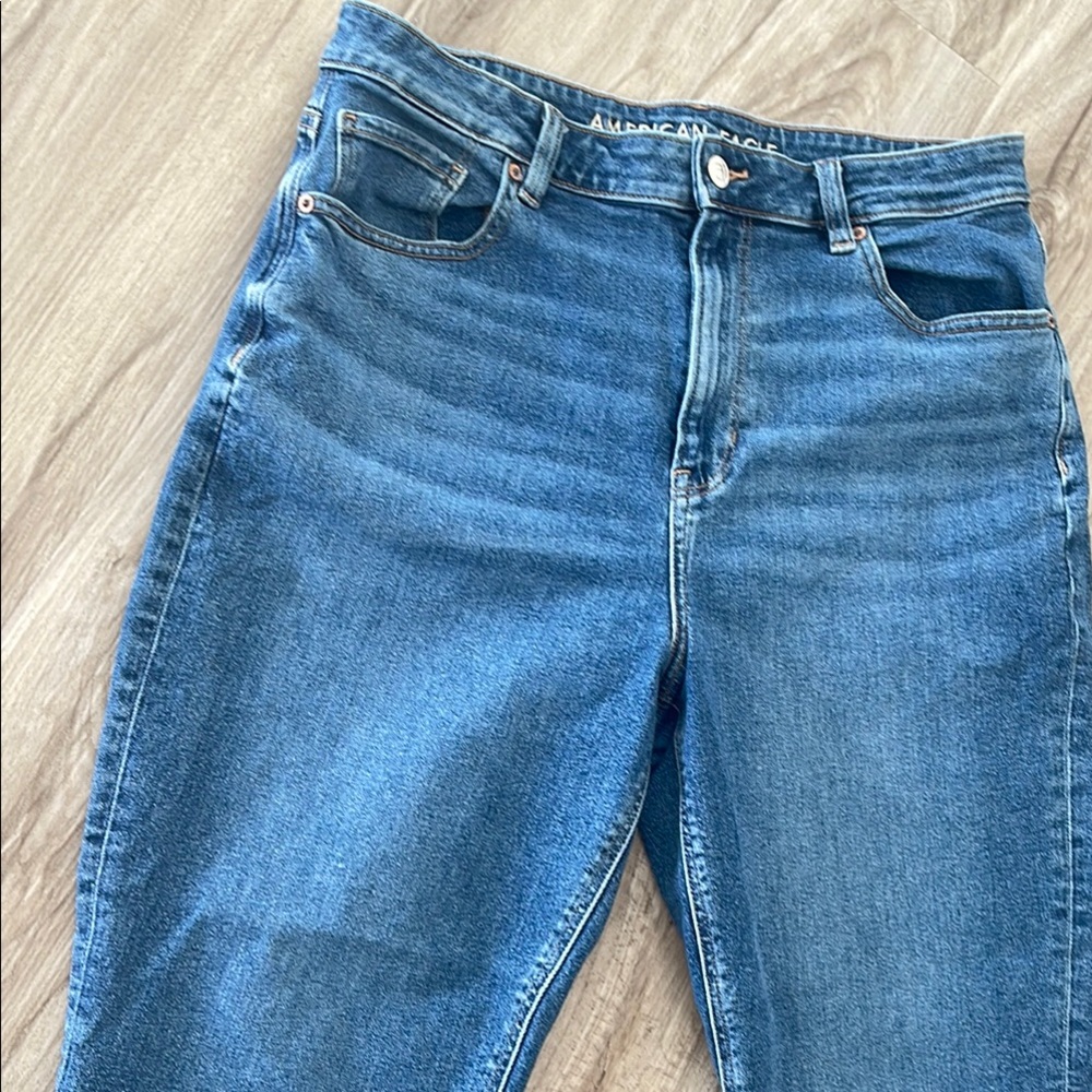 American Eagle Outfitters Blue High Rise Jeans 14S Short Petite